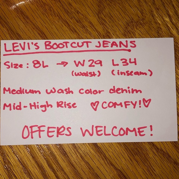 LEVIS BOOTCUT JEANS - Picture 2 of 8